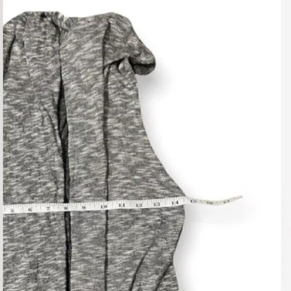 Comfy USA Womens Open Front Draped Vest Stretch Gray XS - Picture 4 of 6